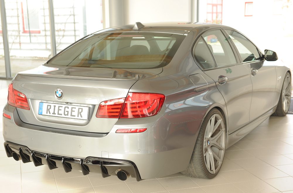 Difusor trasero Rieger para BMW Serie 5 F10/F11 – para las salidas de escape originales izquierda y derecha