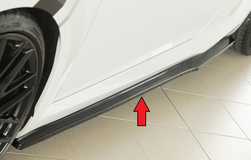 Extensión de talonera Rieger para Audi TT/TTS/TT RS FV – para la talonera RS3 (8V) original (solo Sportback)