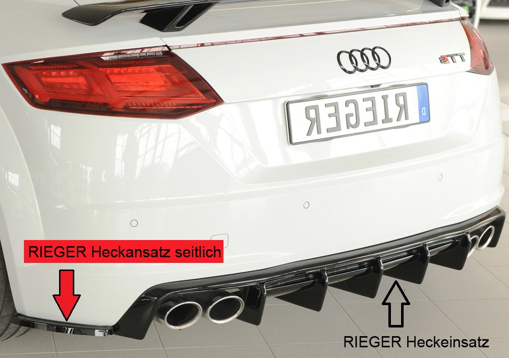 Splitter lateral trasero Rieger para Audi TT/TTS/TT RS FV