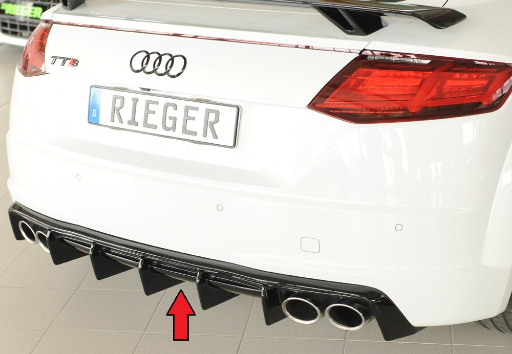 Difusor trasero Rieger para Audi TTS/TT FV