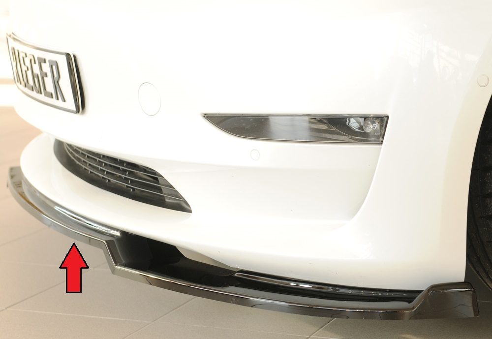 Splitter Rieger para Tesla Model 3 (antes del facelift)