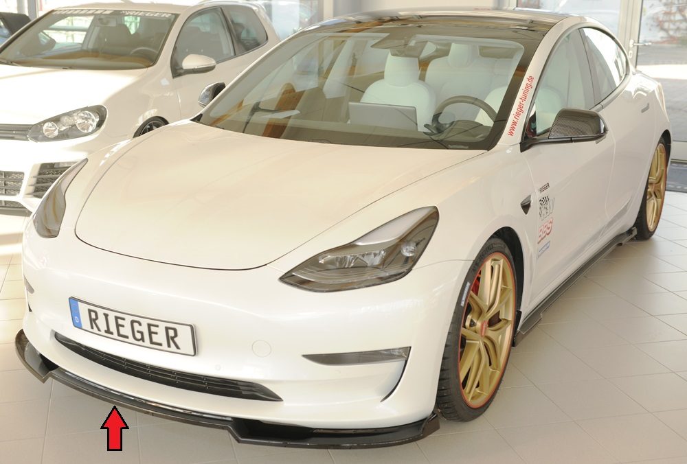Splitter Rieger para Tesla Model 3 (antes del facelift)
