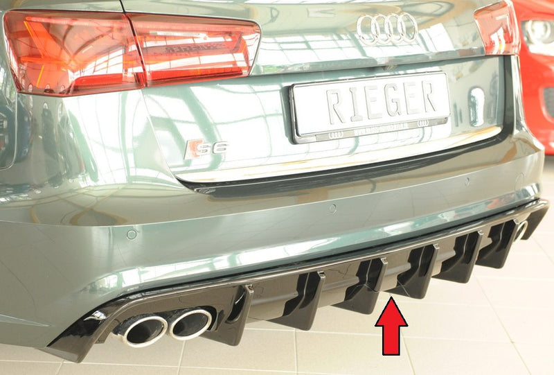Difusor trasero Rieger para Audi S6/A6 C7 (después del facelift) – para coches con enganche