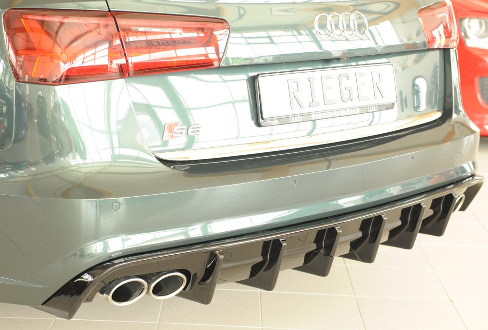 Difusor trasero Rieger para Audi S6/A6 C7 (después del facelift) – para coches con enganche