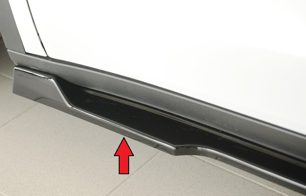 Extensión de talonera Rieger para Tesla Model Y (antes del facelift)