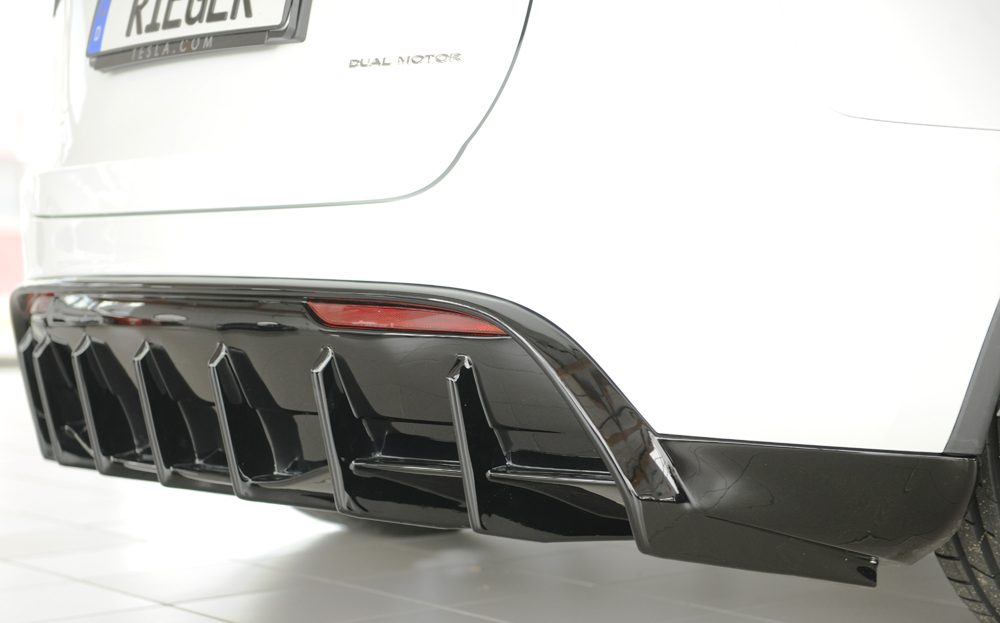 Difusor trasero Rieger para Tesla Model Y (antes del facelift) – para coches sin enganche
