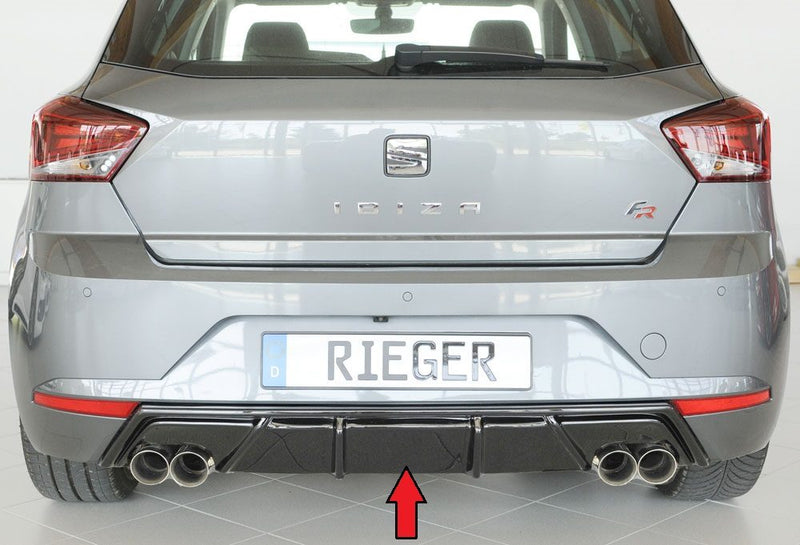 Difusor trasero Rieger para Seat Ibiza KJ – con hueco para escape deportivo