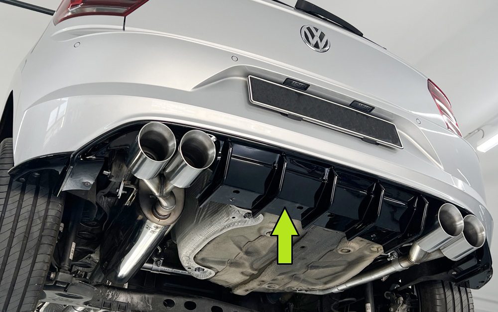 Difusor trasero Rieger para Volkswagen Polo GTI/R-Line AW (después del facelift)