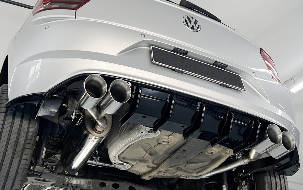 Difusor trasero Rieger para Volkswagen Polo GTI/R-Line AW (después del facelift)
