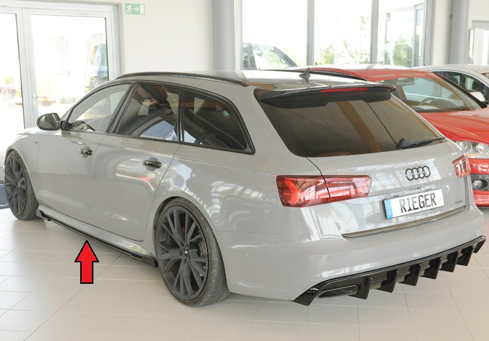 Extensión de talonera Rieger para Audi A6/S6 C7 (después del facelift)