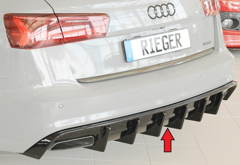 Difusor trasero Rieger para Audi A6 C7 (después del facelift) – para coches sin enganche