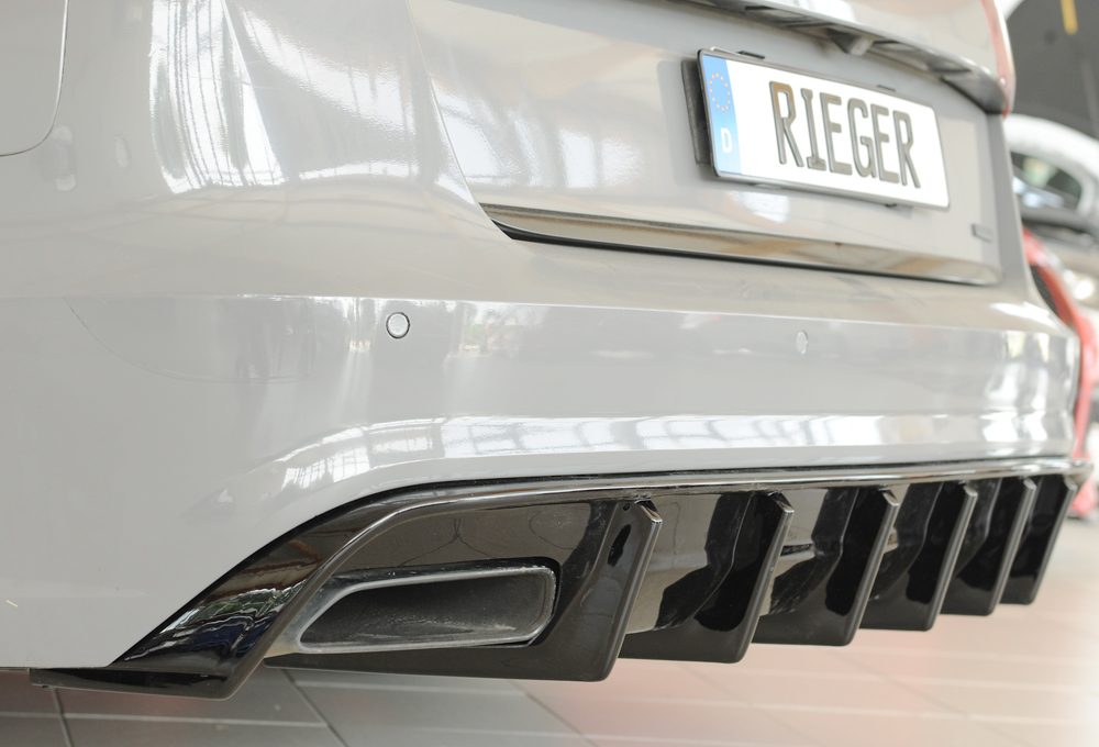 Difusor trasero Rieger para Audi A6 C7 (después del facelift) – para coches sin enganche
