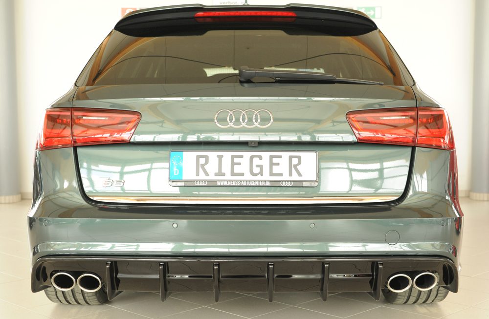 Difusor trasero Rieger para Audi S6/A6 C7 (después del facelift) – para coches sin enganche