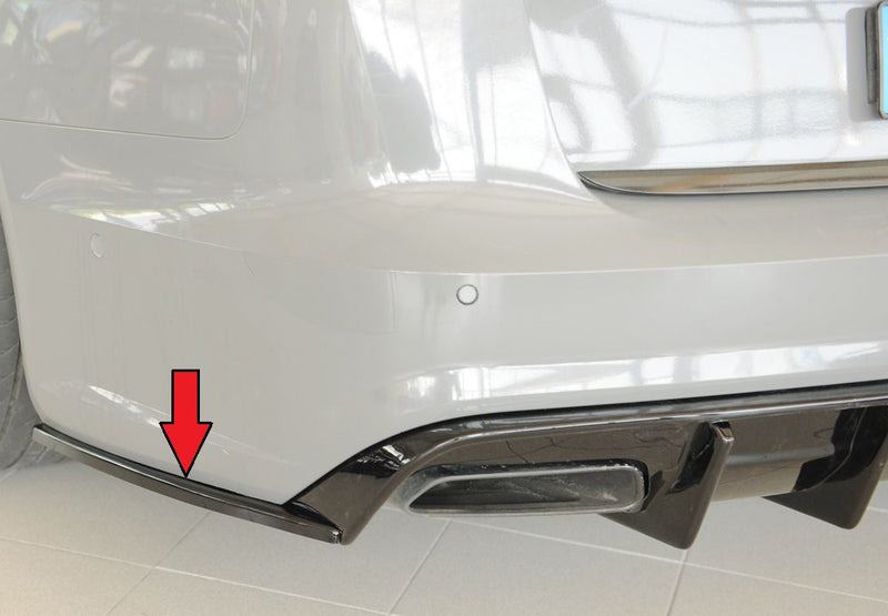 Splitter lateral trasero Rieger para Audi A6/S6 C7 (después del facelift)