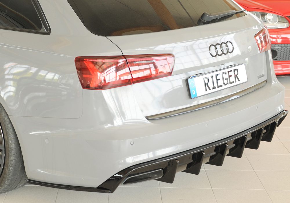 Splitter lateral trasero Rieger para Audi A6/S6 C7 (después del facelift)