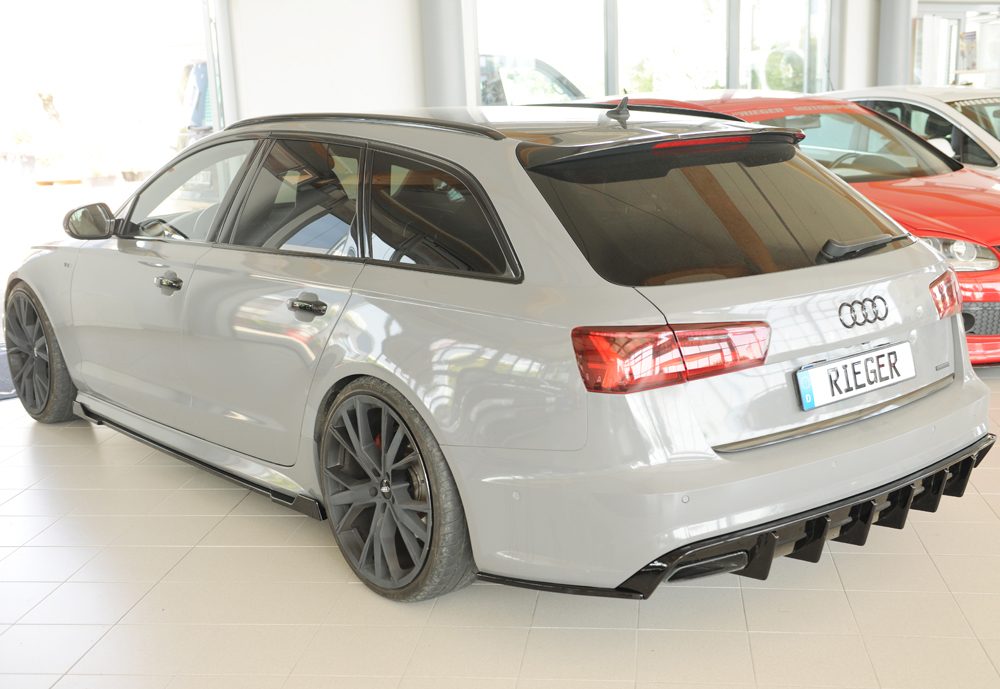 Splitter lateral trasero Rieger para Audi A6/S6 C7 (después del facelift)