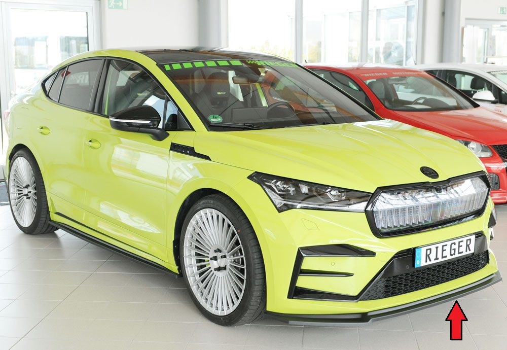 Splitter delantero Rieger para Skoda Enyaq NY (antes del facelift)
