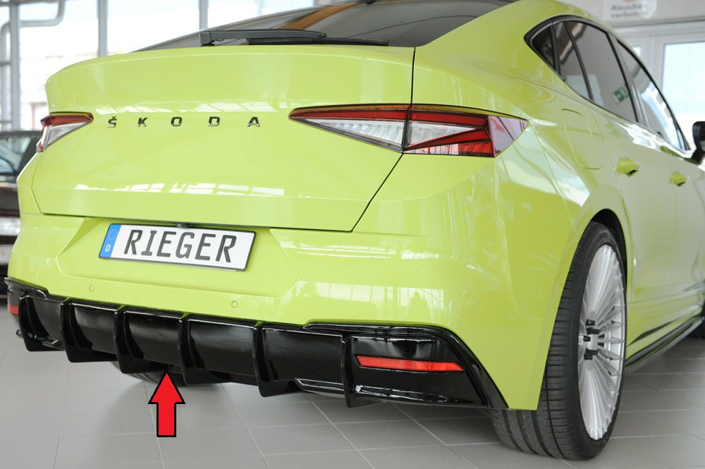 Difusor trasero Rieger para Skoda Enyaq NY – para coches con enganche