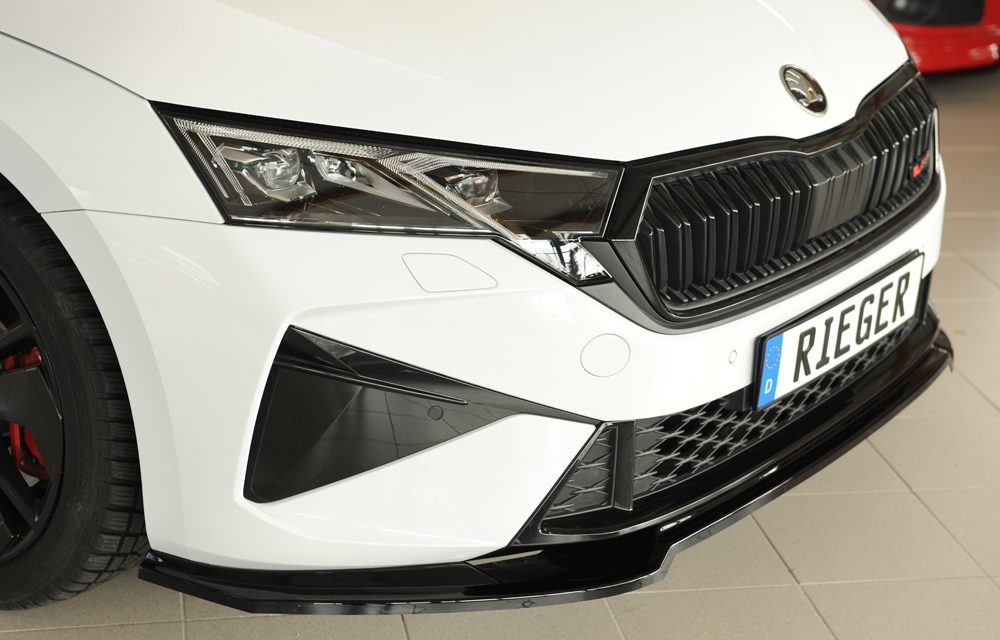 Splitter delantero Rieger para Skoda Octavia RS NX (después del facelift)