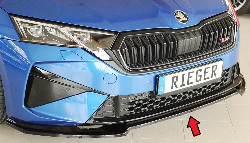 Splitter delantero Rieger para Skoda Octavia RS NX (después del facelift)