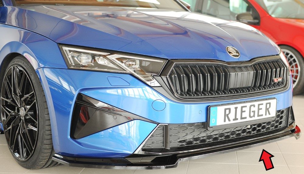 Splitter delantero Rieger para Skoda Octavia RS NX (después del facelift)