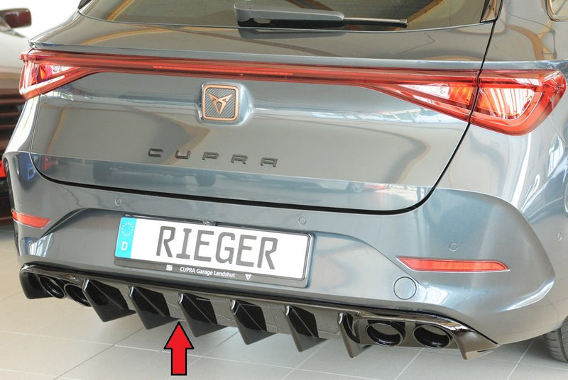 Difusor trasero Rieger para Seat Leon KL – ST Sportstourer – para coches con enganche