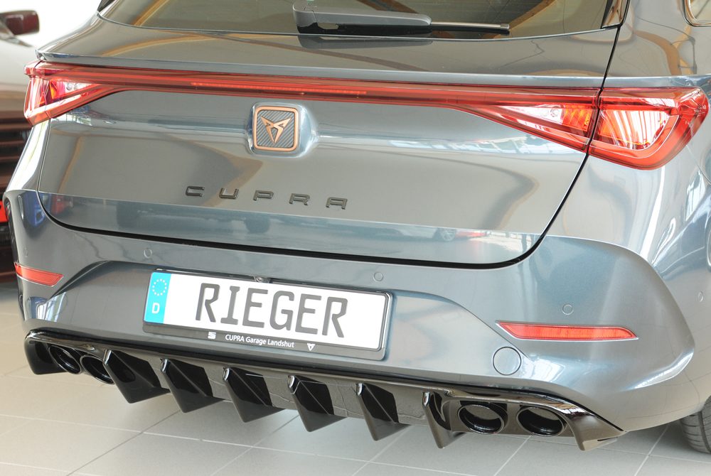 Difusor trasero Rieger para Seat Leon KL – ST Sportstourer – para coches con enganche