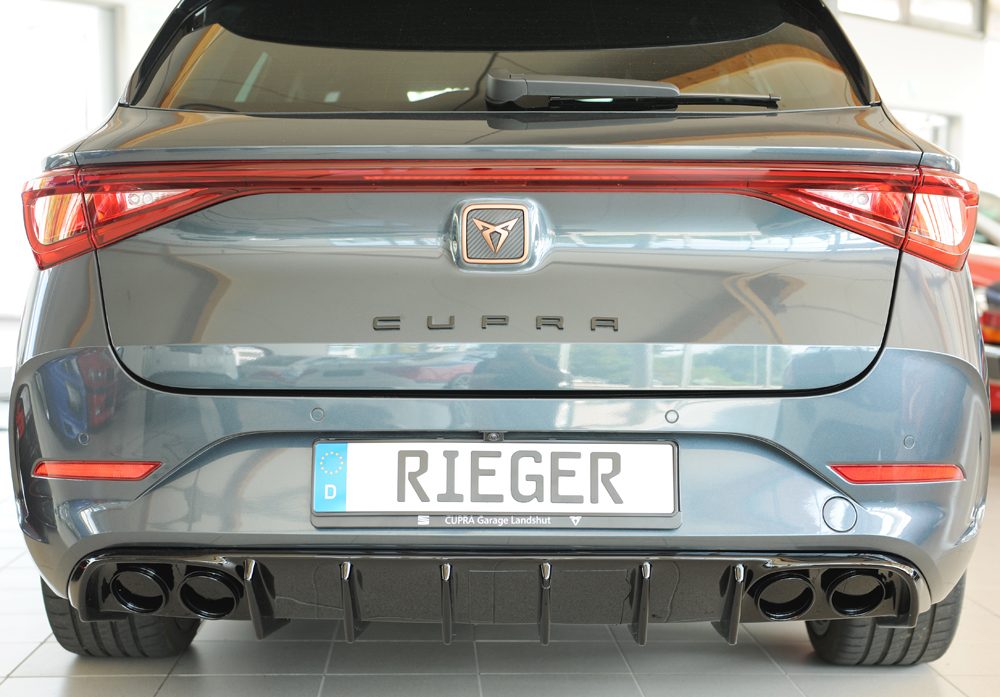 Difusor trasero Rieger para Seat Leon KL – ST Sportstourer – para coches con enganche
