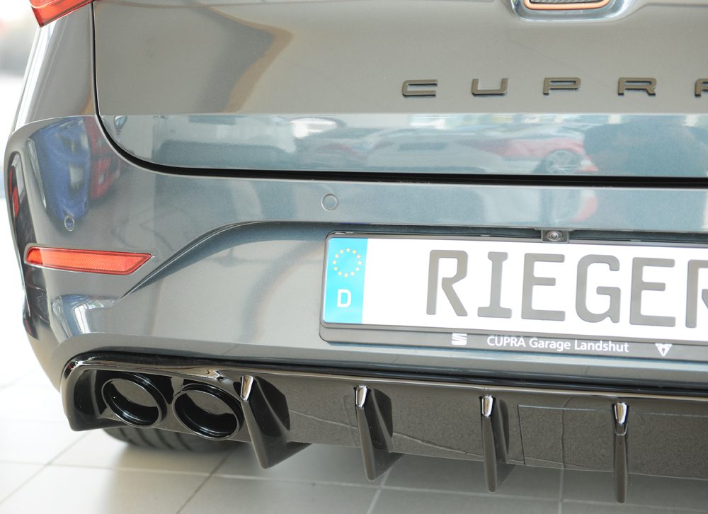 Difusor trasero Rieger para Seat Leon KL – ST Sportstourer – para coches con enganche