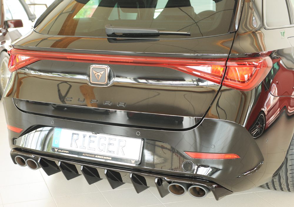 Difusor trasero Rieger para Cupra Leon KL – para coches sin enganche