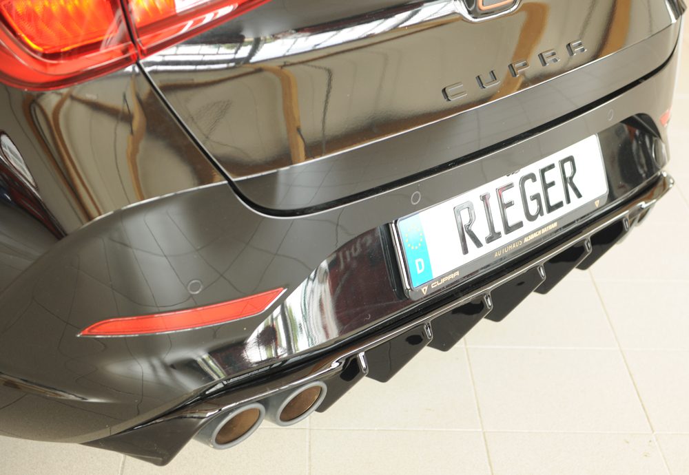 Difusor trasero Rieger para Cupra Leon KL – para coches sin enganche
