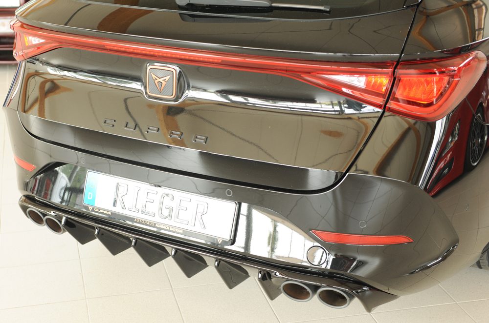 Difusor trasero Rieger para Cupra Leon KL – para coches con enganche