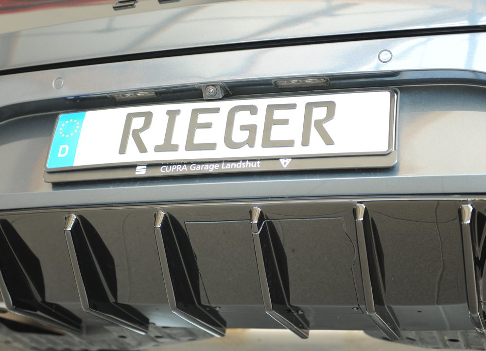Difusor trasero Rieger para Cupra Leon KL – para coches con enganche