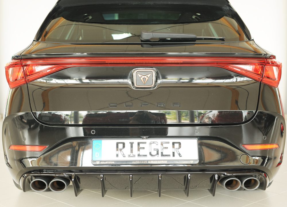 Difusor trasero Rieger para Cupra Leon KL – para coches con enganche