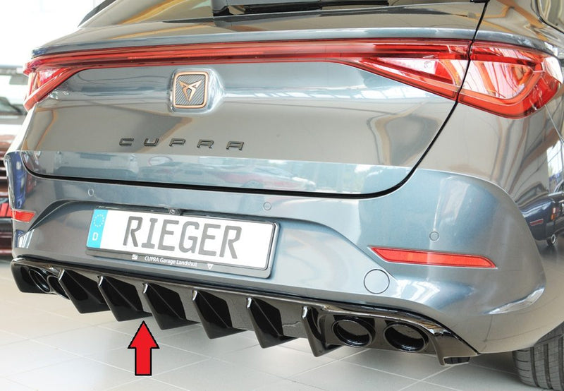 Difusor trasero Rieger para Seat Leon KL – ST Sportstourer – para coches sin enganche