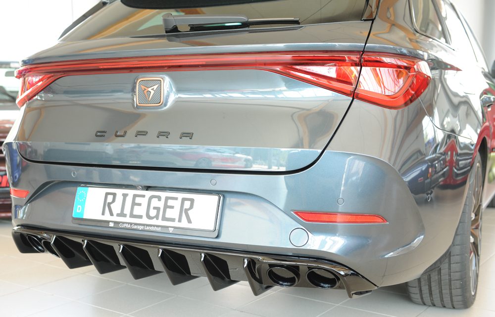 Difusor trasero Rieger para Seat Leon KL – ST Sportstourer – para coches sin enganche