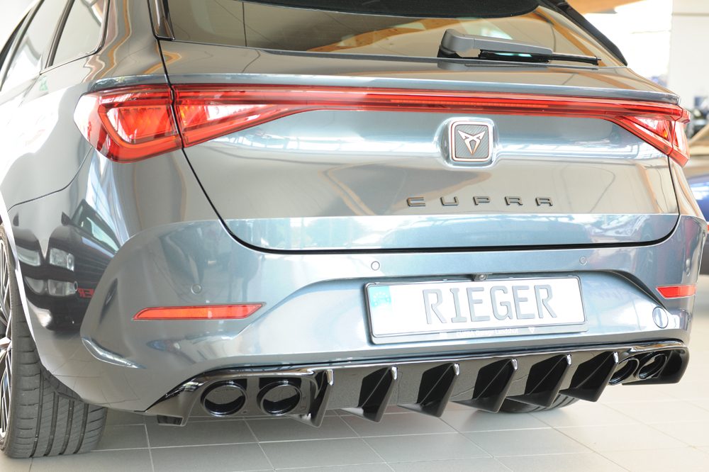 Difusor trasero Rieger para Seat Leon KL – ST Sportstourer – para coches sin enganche
