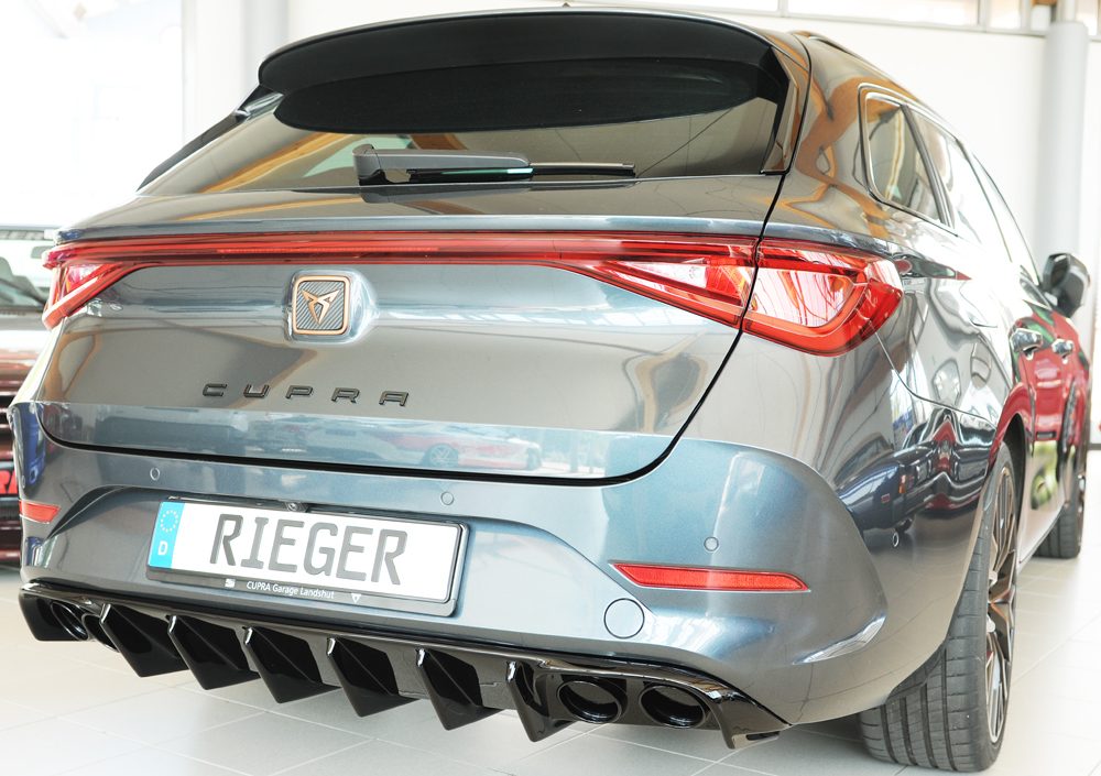 Difusor trasero Rieger para Seat Leon KL – ST Sportstourer – para coches sin enganche