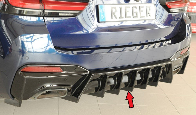 Difusor trasero Rieger para BMW Serie 5 G30/G31 (después del facelift) – para coches con enganche