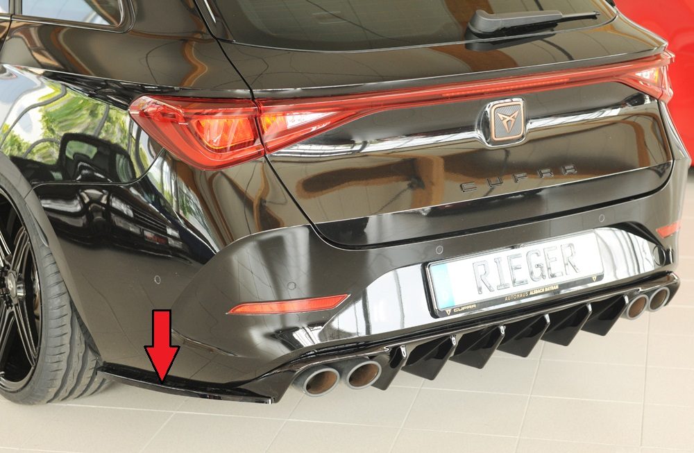 Splitter lateral trasero Rieger para Seat Leon KL