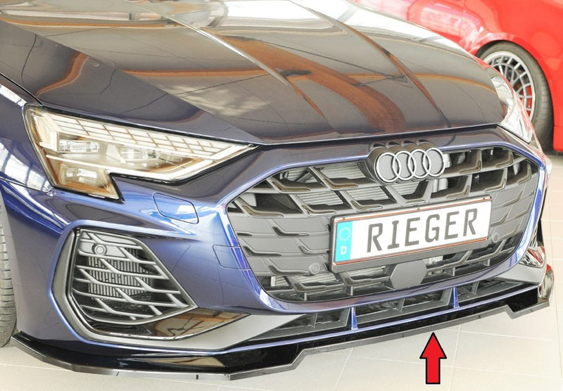Splitter Rieger para Audi A3/S3 8Y (después del facelift)