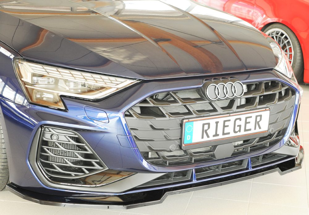 Splitter Rieger para Audi A3/S3 8Y (después del facelift)