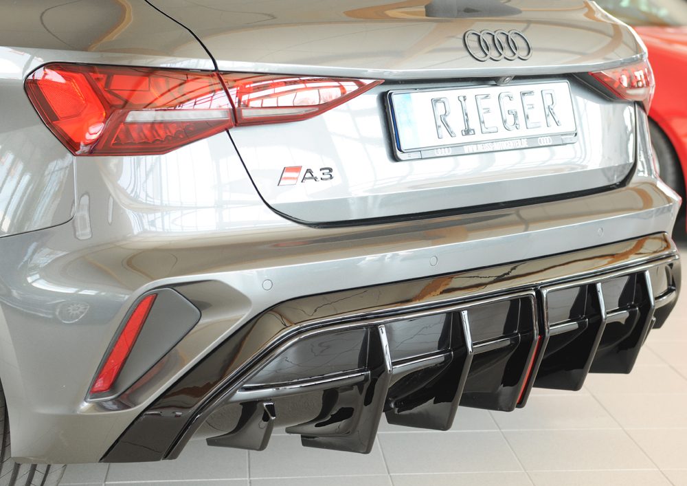 Difusor trasero Rieger para Audi A3 8Y (después del facelift) – Sportback