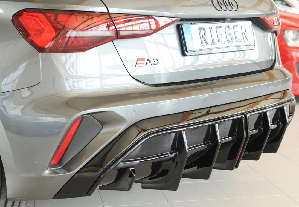 Difusor trasero Rieger para Audi A3 8Y (después del facelift) – Sportback