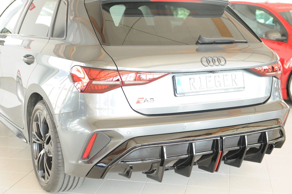 Difusor trasero Rieger para Audi A3 8Y (después del facelift) – Sportback