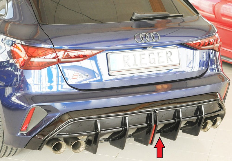 Difusor trasero Rieger para Audi S3/A3 8Y (después del facelift) – Sportback