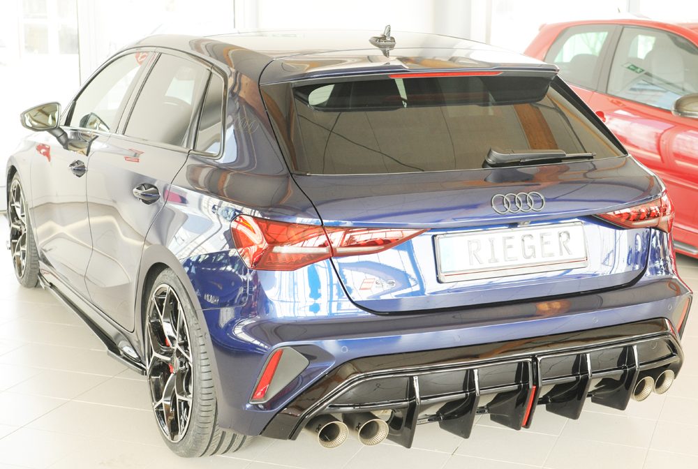 Difusor trasero Rieger para Audi S3/A3 8Y (después del facelift) – Sportback