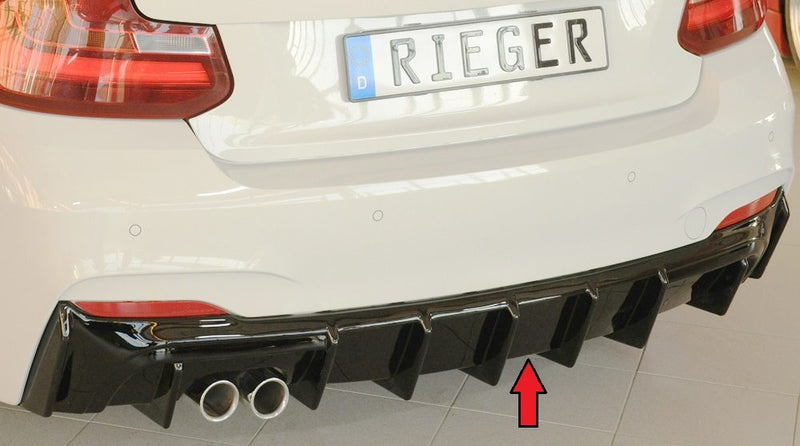 Difusor trasero Rieger para BMW Serie 2 F22/F23 – para doble salida de escape izquierda