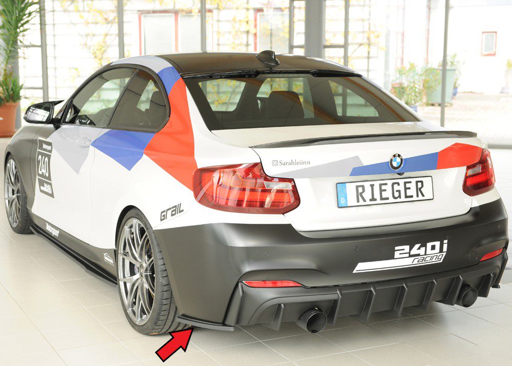 Splitter lateral trasero Rieger para BMW Serie 2 F22/F23