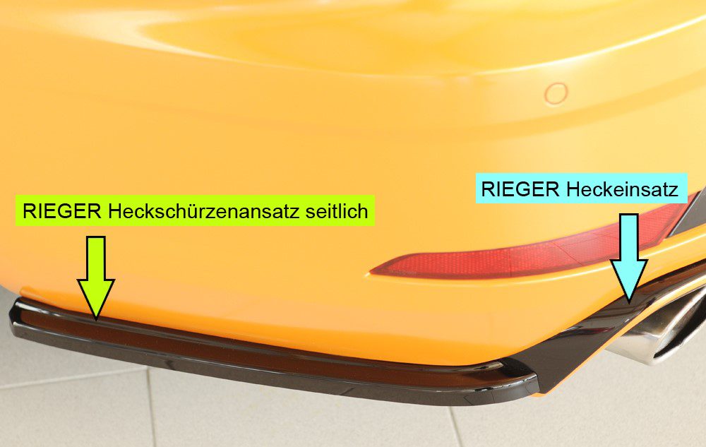 Splitter lateral trasero Rieger para Seat Leon FR/Cupra 5F (después del facelift)